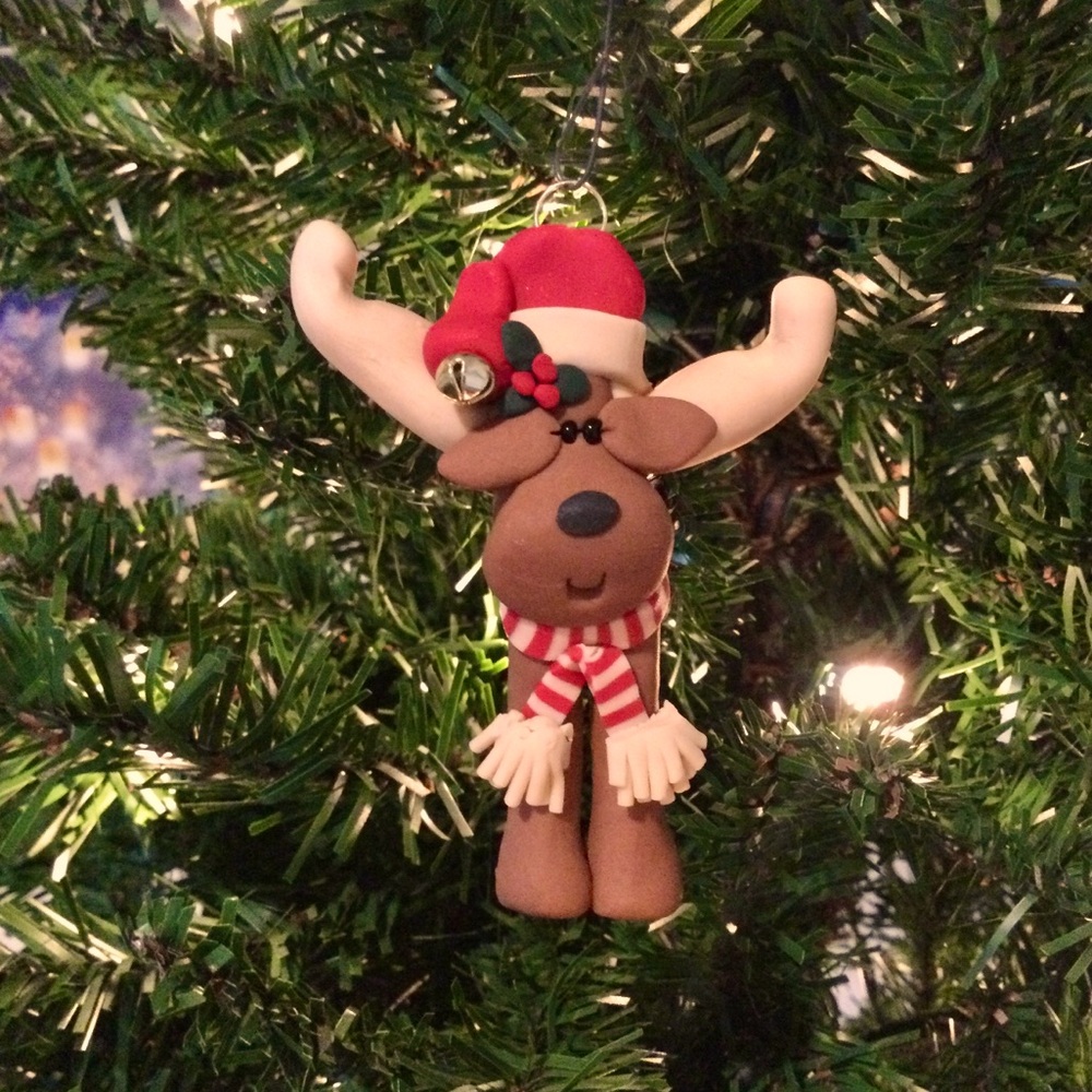 Handmade Reindeer Ornament